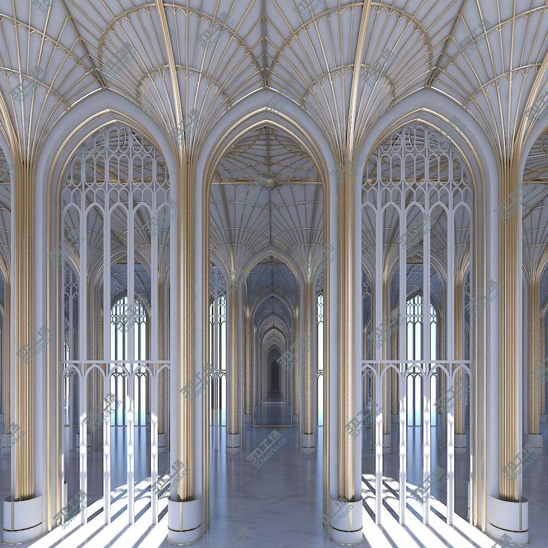 images/goods_img/2021040232/Classic Cathedral Interior 324 3D model/1.jpg